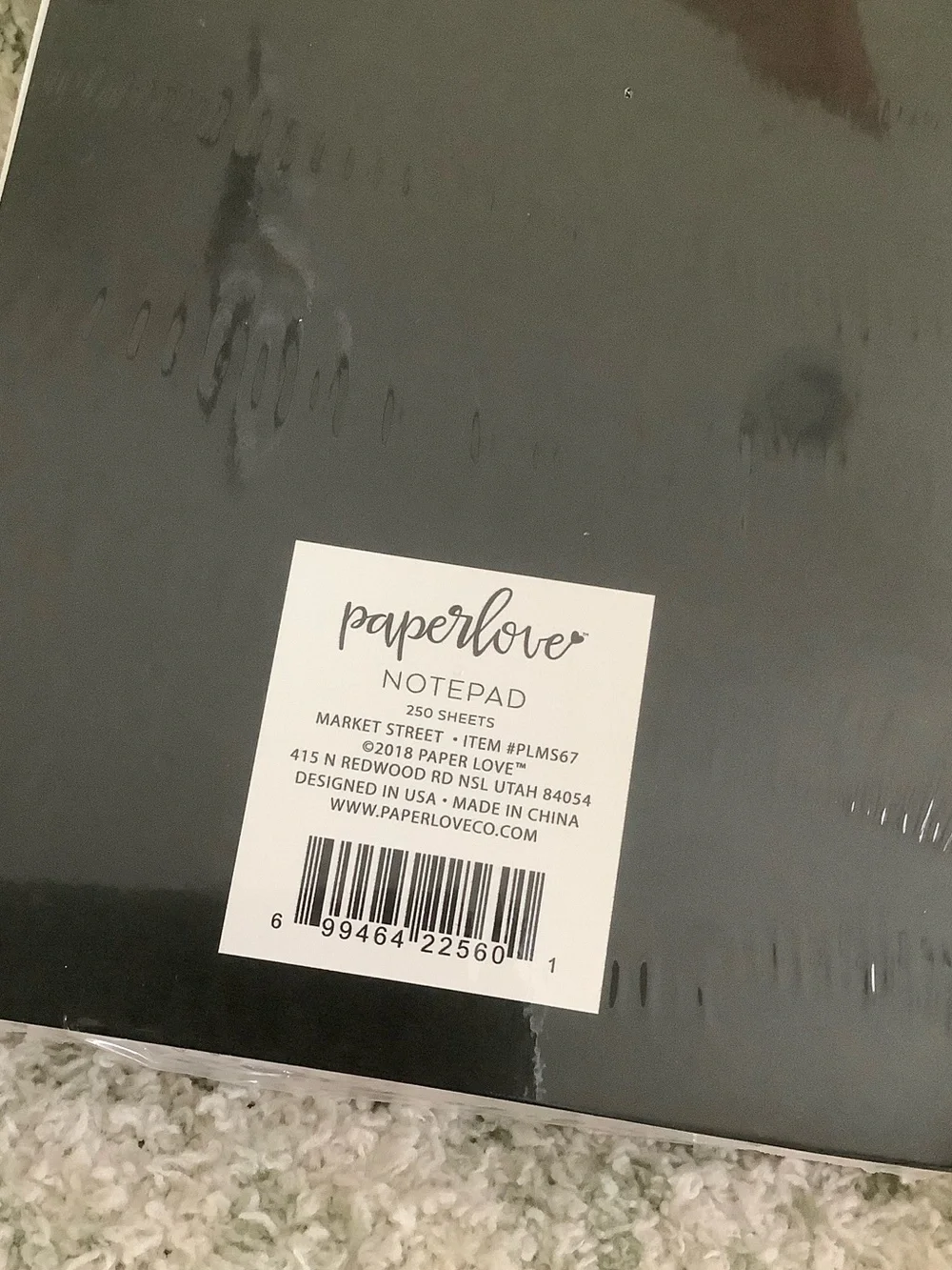 Paper Love Floral Top Lined Desk Top Notepad NWT ~150pages 4.5x5.5”